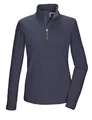 killtec Damen Funktionsshirt/Fleeceshirt mit Stehkragen und Reißverschluss KSW 70 WMN FLX SHRT, Nachtblau, 44, 43464-000