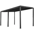 FLORAWORLD Terrassenüberdachung, Breite: 400 cm, Dach: aluminium, anthrazit - grau