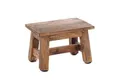 DESIGN DELIGHTS Hocker FUSSHOCKER Monte, 30x21cm(BxH), kleiner Holzhocker aus Altholz, 01 n