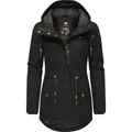 Ragwear Winterjacke Monadis Black Label stylischer Winterparka für die kalte Jahreszeit schwarz XXL (44)