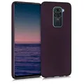 kwmobile Case kompatibel mit Xiaomi Redmi Note 9 Hülle - Schutzhülle aus Silikon metallisch schimmernd - Handyhülle Metallic Brombeere
