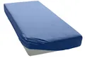 Spannbettlaken OTTO HOME "BLACKBERRY 100% Baumwolle", blau (hellblau), B:120cm L:200cm
