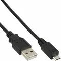 InLine® Micro-USB 2.0 Kabel USB-A Stecker zu Micro-B Stecker schwarz 3,0m