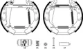 BREMSBACKENSATZ HINTEN TEXTAR 84044709 FÜR SEAT SKODA VW