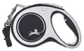 4000498043646 Flexi New Comfort M Tape 5 m Schwarz Hund Rückziehbare Leine flexi
