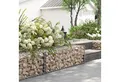 SONGMICS Gartenzaun Gabione, (1-St), Gabionenkorb, Metall-Steinkorb, 100 x 30 x 30 cm