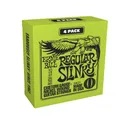 Ernie Ball Regular Slinky Nickel Wound E-Gitarrensaiten, 4er-Pack,Stärke 10-46