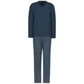 CALIDA Pyjama Relax Imprint Herren (2 tlg) blau