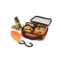 9-teiliges kwb Spanngurt-Set zur Ladungssicherung. Enthält Zurrgurte, Ratschen-S