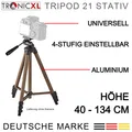 360° Kamerastativ Stativ DSLR Aluminium 130cm für Canon Nikon Samsung Canyon A