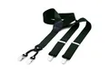 DonDon Hosenträger DonDon® Herren Hosenträger breit 4 Clips mit Leder in Y-Form elastisch (1-St) Y-Form, verstellbar mit Clipverschluß, elastisch