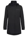 VAUDE Damen Regenjacke Escape Parka, wasserdichter Regen-Parka, atmungsaktiv und winddicht, black, 50