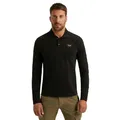 PME Legend Herren Poloshirt Long Sleeve Polo American Classic - Regular Fit, Größe:M, Farbe:PPS2510899-999 Black