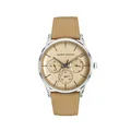 Herrenuhr Quarz Edelstahl Mineralglas Lederband Datum 5 bar ADORA 1-204364-001
