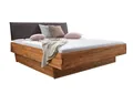 Main Möbel Massivholzbett Doppelbett mit Schubkästen "Amelie" 200x200cm Wildeiche massiv