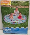 Bestway Deep Dive Planschbecken – Ø 152 × 30 cm – 3-Ring Kinderpool (0269 W2)