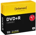 100 Intenso Rohlinge DVD+R 4,7GB 16x Slimcase