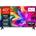 TCL 40SF560 QLED Fernseher 40 Zoll Fire TV Full HD Smart TV HDR Fernseher Alexa Triple-Tuner (2026) - Silber