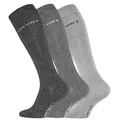 Cotton Prime® Kniestrümpfe 3 Paar Comfort (3-Paar) in angenehmer Baumwollqualität grau 39-42