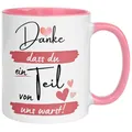 Kollegin Tasse | Abschiedsgeschenk Kollegin | Geschenk für Arbeitskollegin Jobwechsel Mutterschutz | Dankeschön Tasse - Kollege Kaffeebecher | Danke dass du ein Teil von uns warst