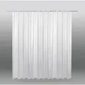 Bestlivings Vorhang (1 St), Kräuselband, halbtransparent, Voile,  Transparente "weiße" Übergardine mit beschwerten Abschlußband weiß 600 cm x 175 cm