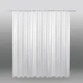 Bestlivings Gardine 300cm bis 900cm Breite, Voile transparent Kräuselband Universalband mit eingenähten Bleiband in der Farbe weiß (Breite ca. 600 cm, Länge ca. 175 cm)