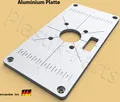 ALU Befestigungsplatte Einlegeplatte groß Frästisch KATSU 710W 101750 Oberfräse