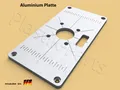 Plastik Parts Fräser-Set ALU Befestigungsplatte Einlegeplatte groß Frästisch KATSU 710W 101750