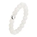 GD GOOD.designs Anti Stress Ring aus Mondstein Naturstein Perlen für Damen | Elastische Anxiety Rings - Fidget Ringe | Ringgröße 52-60