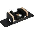 Relaxdays Schuhabstreifer Holz Schwarz Natur Rutschfest 11 cm x 23 cm x 15,5 cm 1,6 kg
