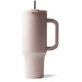 MAMEIDO Thermobecher, Edelstahl, Kunststoff, Silikon, doppelwandig isoliert, auslaufsicher in 350ml, 470ml, 700ml & 1200ml rosa 1200 ml | Ø 10.1 cm x 26.7 cm