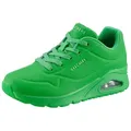 Skechers Street Uno - Stand on Air Sneaker Freizeitschuh, Halbschuh, Schnürschuh mit Memory Foam grün 37 EU