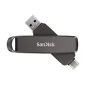SANDISK Extreme PRO DUAL Drive 1 TB, Flash-Laufwerk 2-in-1 USB Type-A und USB Type-C, Lesen bis zu 1000 MB/s, Automatische Backup, Dateiverwaltung Metallgehäuses, Schwarz