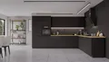 Küchen-Preisbombe Winkelküche SIENA 350x290 cm Küchenzeile Küchenblock Küche Einbauküche Schwarz