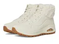Skechers Damen UNO Rugged Fall Air Trainers, Natural Durabuck/Faux Fur, 41 EU
