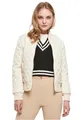 Urban Classics Women's Ladies Diamond Quilt Nylon Jacket Jacke, whitesand, L
