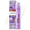 L'Oréal Paris Glass Skin Feuchtigkeits-Fluid, für aufgepolsterte & glowy Haut, mit Hyaluronsäure + 5% [Vitamin B3 + Pro B5 + C], glättendes Anti-Aging Gesichtsfluid, Revitalift Filler, 50ml