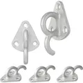 TRAILERKRAFT Dreiloch Planenhaken PlusPro Netzhaken Für Anhängerplane Spannhaken Dreilochhaken Bordwand Mit Öse Metall 5 Stk.