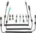 Minadax DIGIRIG Mobile Digital Kabel SET + USB Kabel | Kompatibel mit Yaesu FT-8xx - mit Ferritkernen an beiden Enden