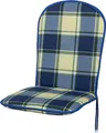 Auflage Monoblock hoch 2163 blau-grün kariert 92x44x3,5 cm KETTtex