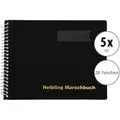 Helbling BMS20 Marschbuch schwarz 20 Taschen 5x Set