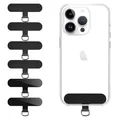 Qyoocom Handykette Halterung 6 Stück,Ultradünn Stärker, Haltbarer, Nicht Leicht zu Brechen Handyband Adapter Passt alle Handykette