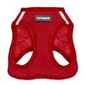 Voyager Step-In Air Hundegeschirr by Best Pet Supplies - All Weather Mesh Step in Vest Harness für kleine und mittlere Hunde, Rot, size S - Brust 37-40 cm