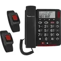 AMPLICOMMS Telefon schnurgebunden BIGTEL 50 Alarm Plus Duo