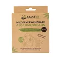 pandoo Abschminkschwamm 10 wiederverwendbare Abschminkpads, Schwarz, 100% Bio-Baumwolle, 10 tlg.