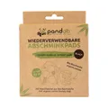 pandoo Abschminkpads waschbar 1-lagig schwarz, 10 St.
