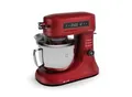 Chiara Küchenmaschine 1600 Watt 12 Stufen Edelstahlschüssel LCD-Display inkl. Zubehör Rot