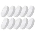 GRÄWE Kunststoffteller-Set in Porzellan-Optik, Ø 19 cm, spülmaschinengeeignet, 25er Pack leichte Teller, leichtes Geschirr, 25 Stück - Dessertteller, Salatteller, weiß - wiederverwendbar