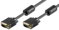 Goobay 50135 Full HD SVGA Monitorkabel, vergoldet, 2 m, Schwarz - VGA-Stecker (1