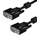 1,8m S-VGA Monitorkabel Monitor Kabel SUB-D Stecker Ferrit Beamer ca. 2m